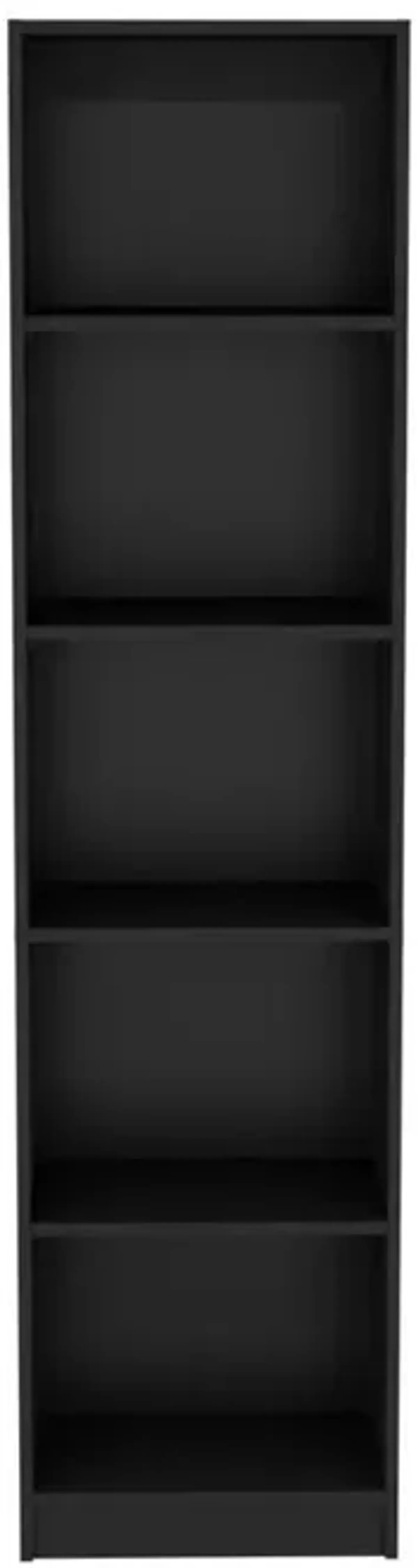 Vinton XS Bookcase Compact Bookshelf with Multiple Shelves, Black