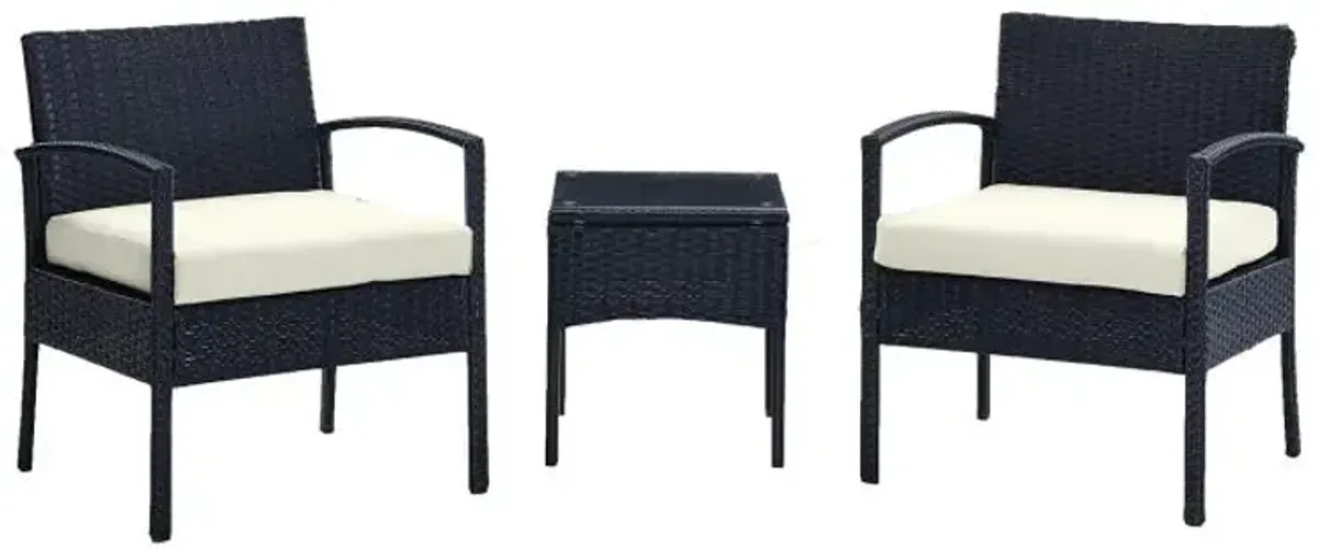 Noli Cream 3-Piece Patio Set