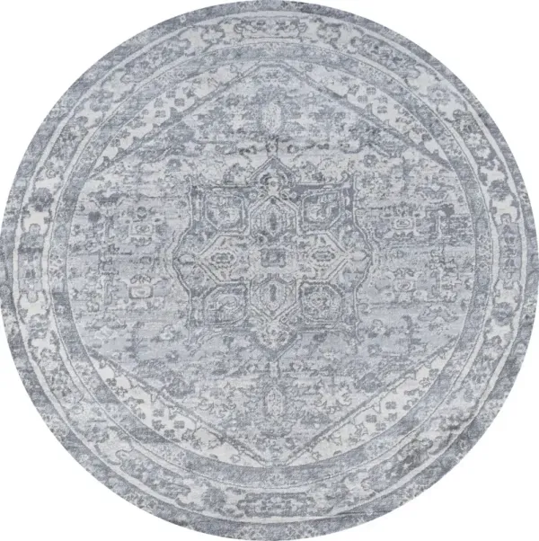 Jerica Modern Persian Vintage Medallion Round Area Rug