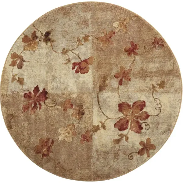 Somerset ST64 Multicolor 5'6" x Round Rug