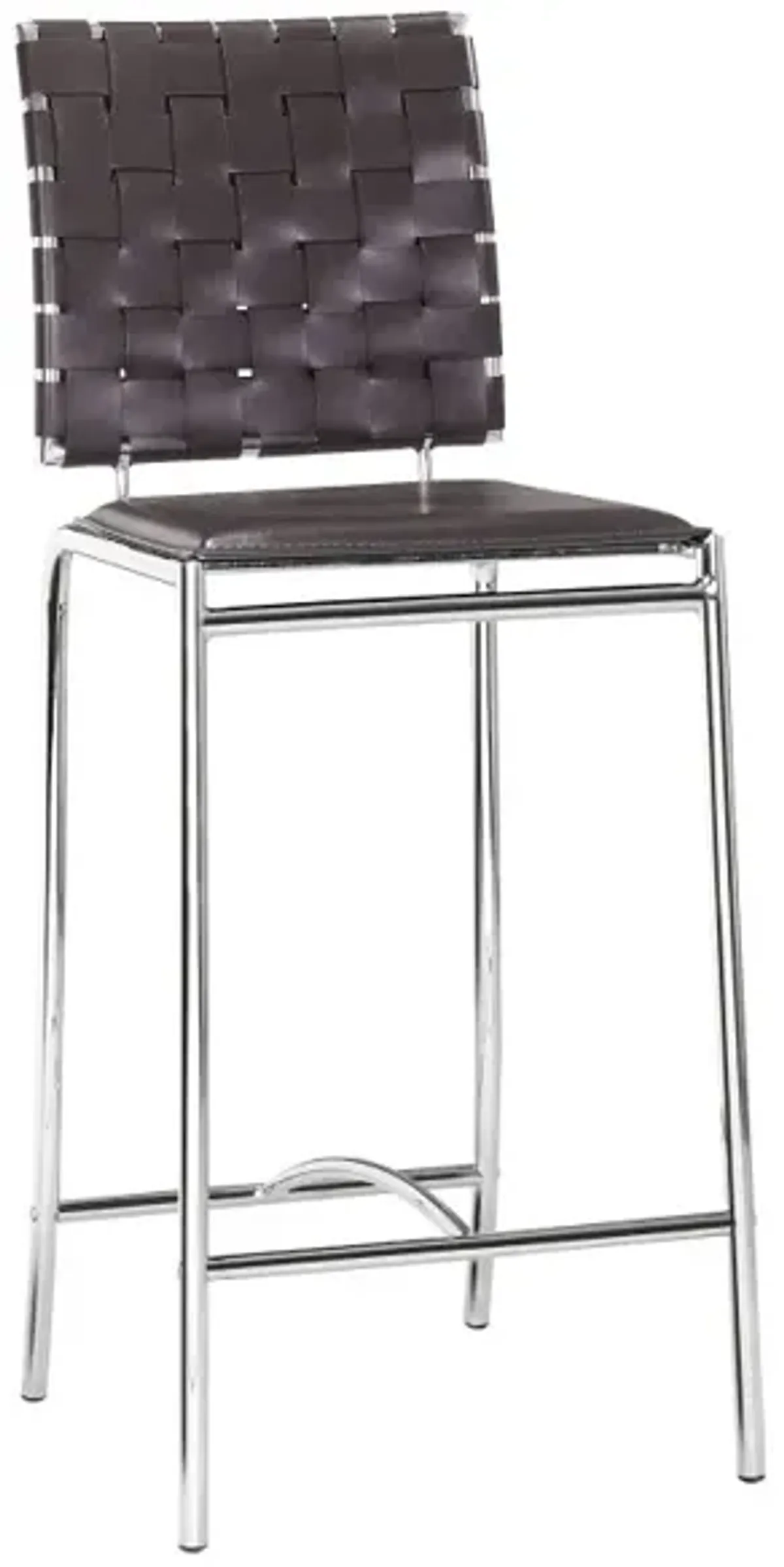 Criss Cross Counter Stool (Set of 2) Espresso