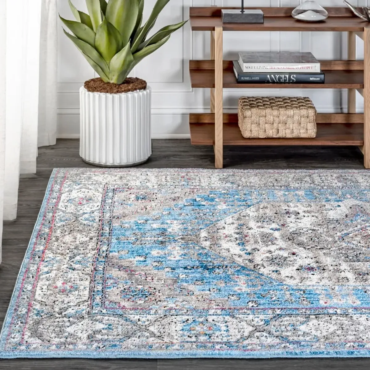 Kesan Vintage Medallion Area Rug