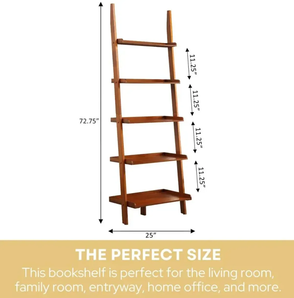 Convience Concept, Inc. American Heritage Bookshelf Ladder