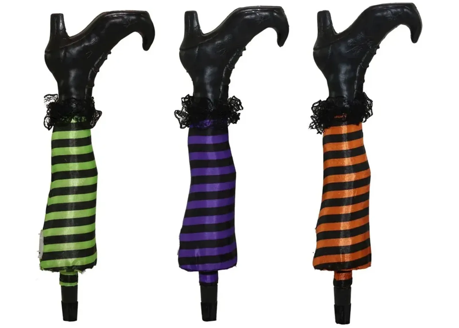 Haunted Hill Farm 19 SET OF 3 LIGHT-UP WITCH LEGS