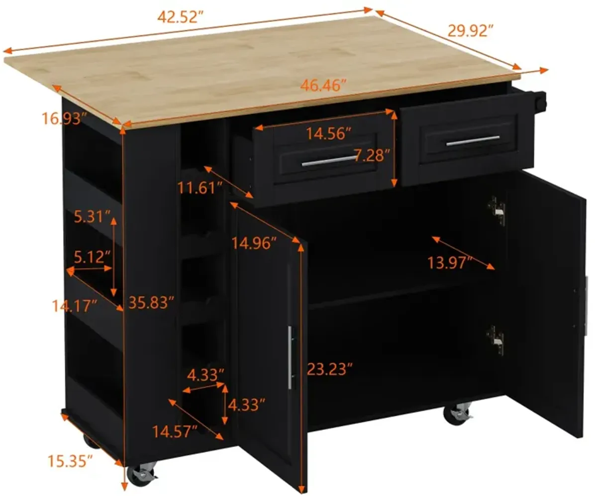 Multi-Functional Kitchen Cart with Storage