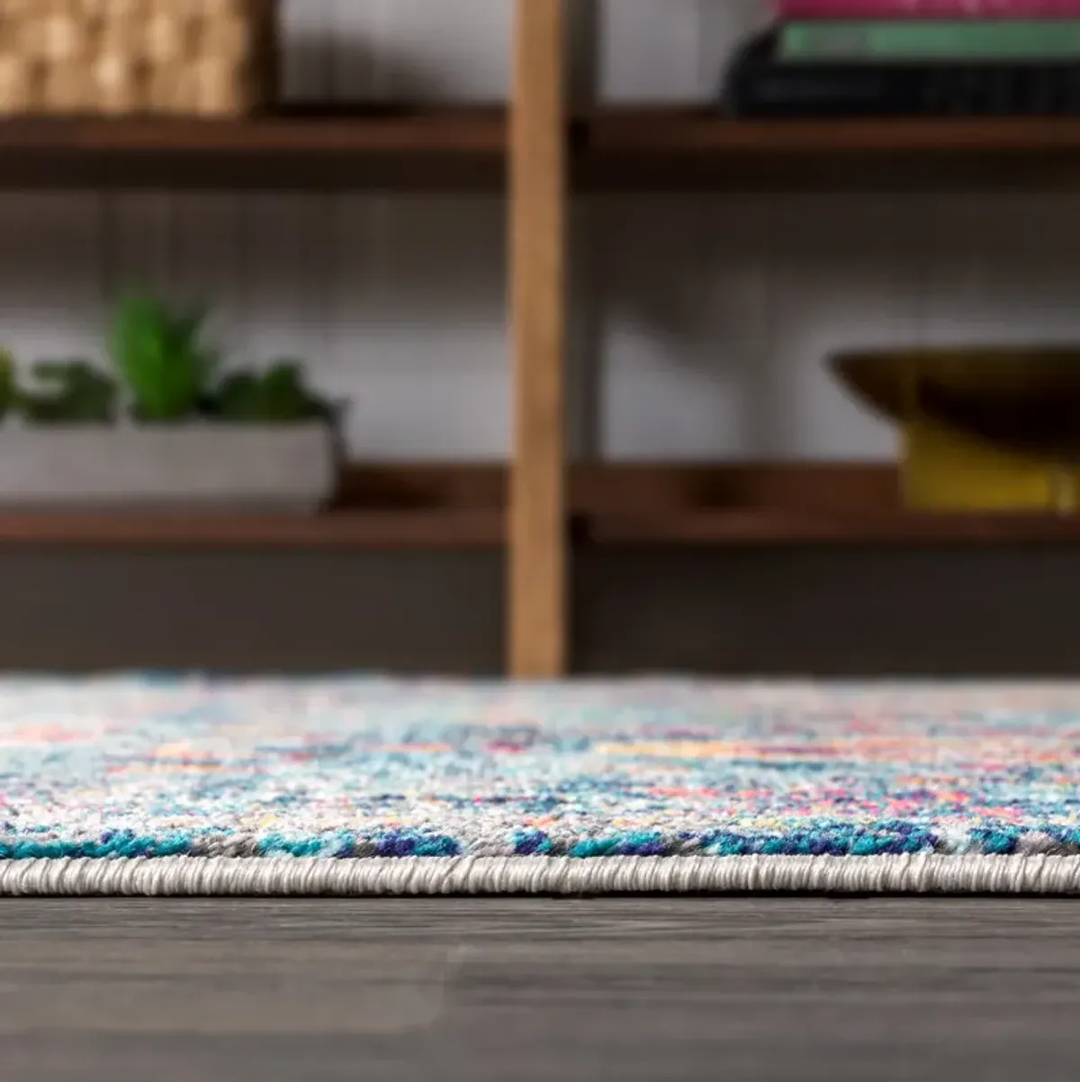 Vibrant Bohemian Flair Boho Vintage Medallion Area Rug