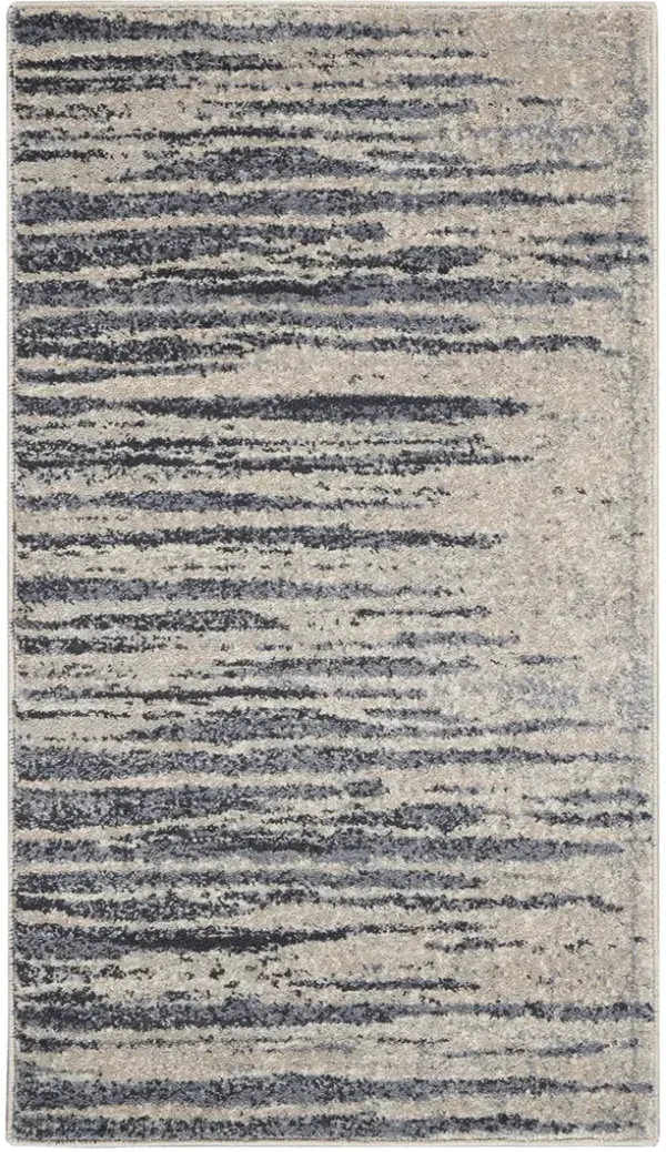 Moroccan Celebration KI387 Blue/Beige 2'2" x 3'9" Rug