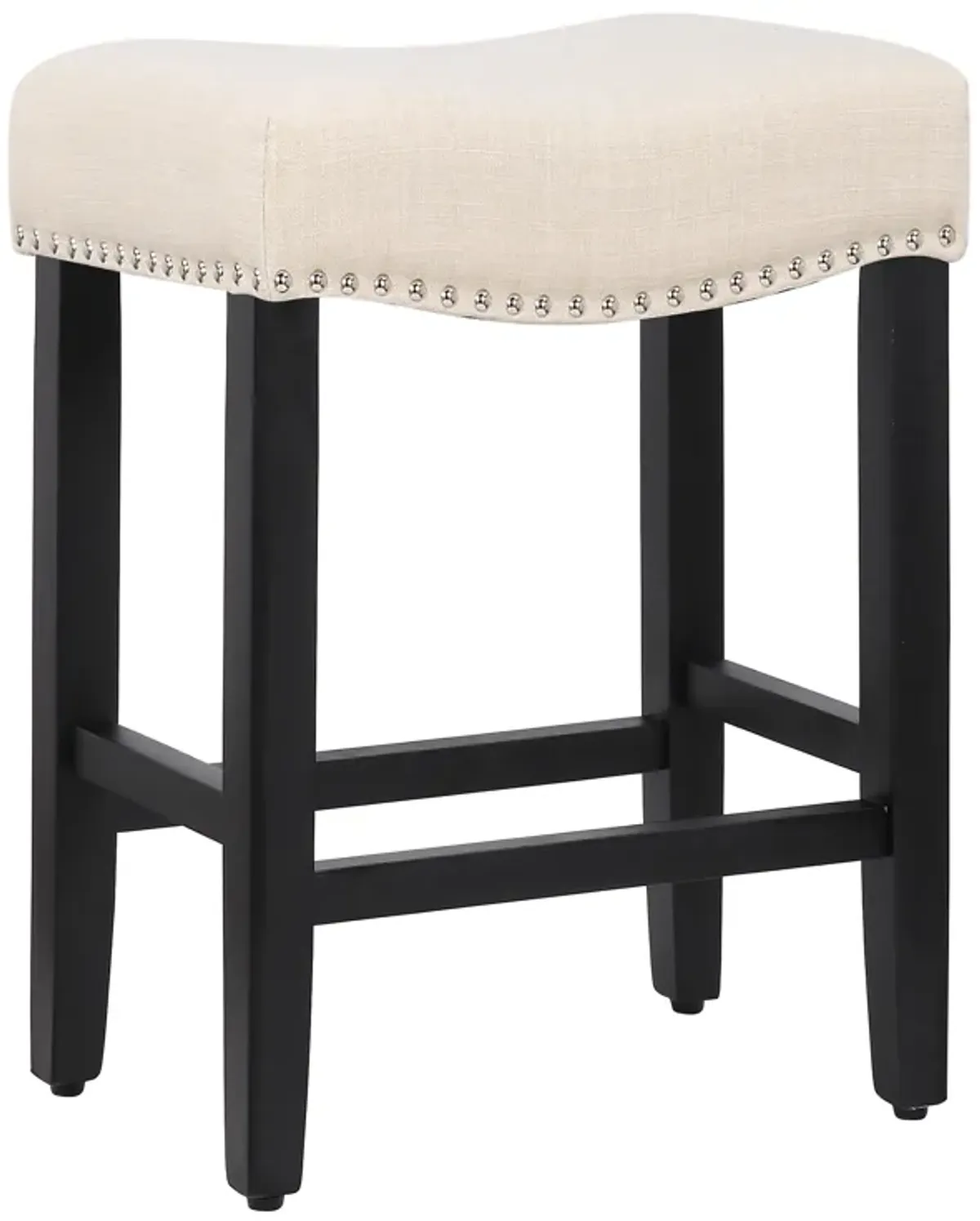 WestinTrends 24" Upholstered Saddle Seat Counter Stool