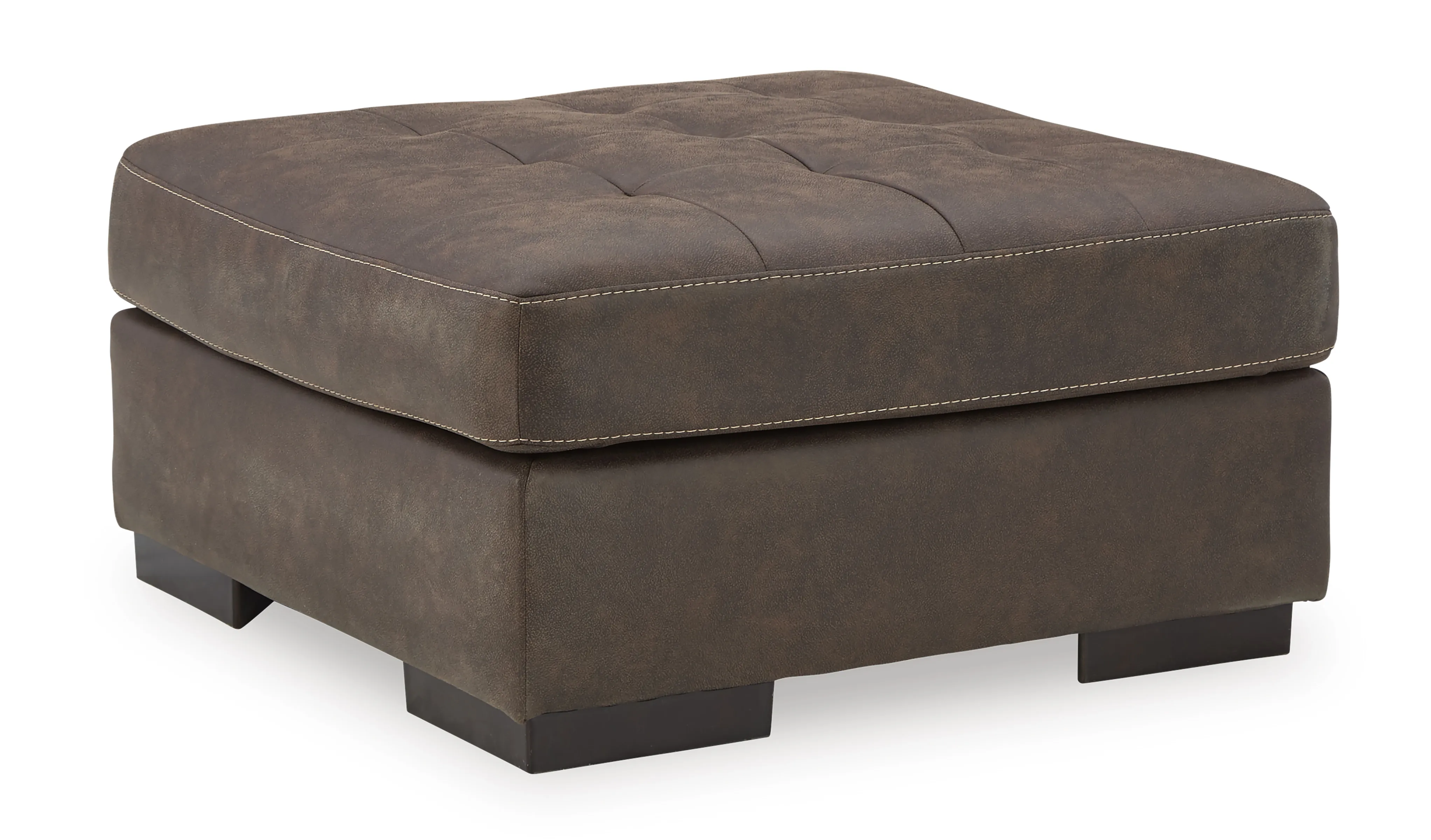 Maderla Oversized Accent Ottoman- Brown