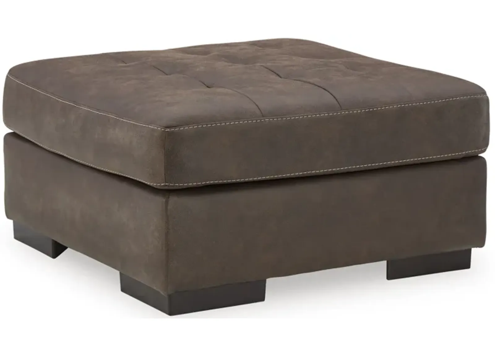 Maderla Oversized Accent Ottoman- Brown