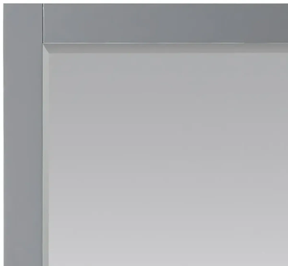 Altair 28 Rectangular Bathroom Wood Framed Wall Mirror in Classic Gray