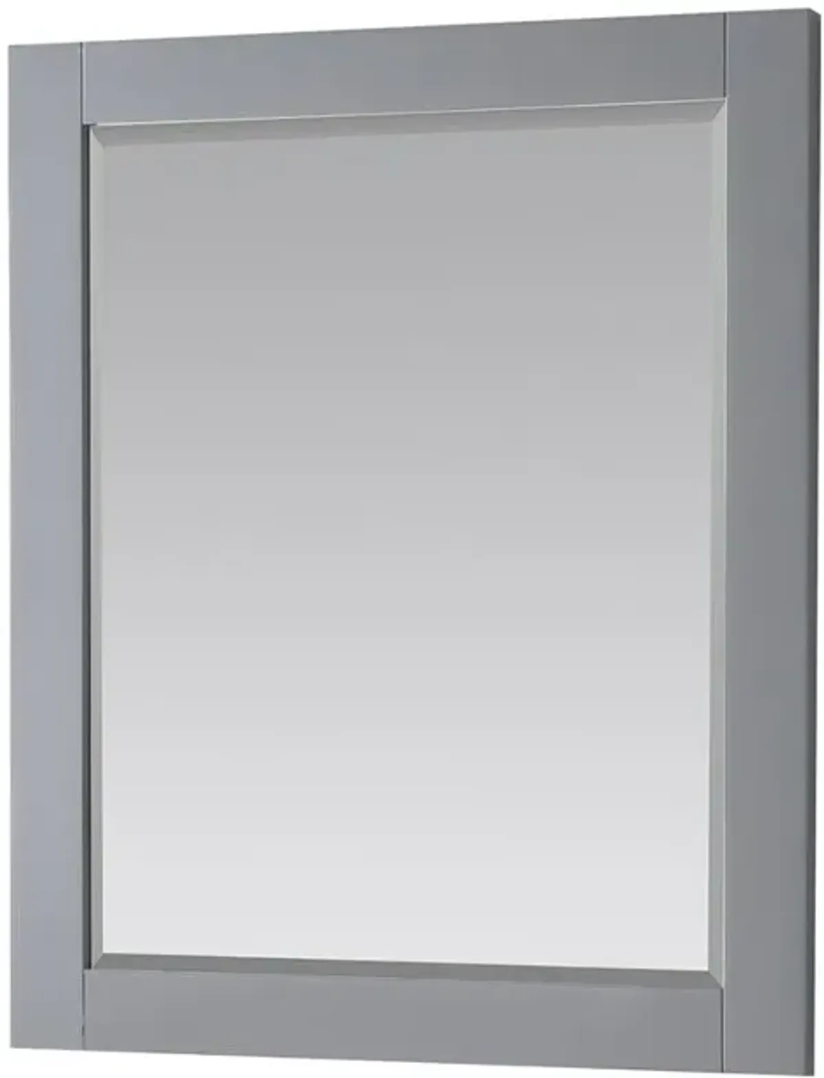 Altair 28 Rectangular Bathroom Wood Framed Wall Mirror in Classic Gray