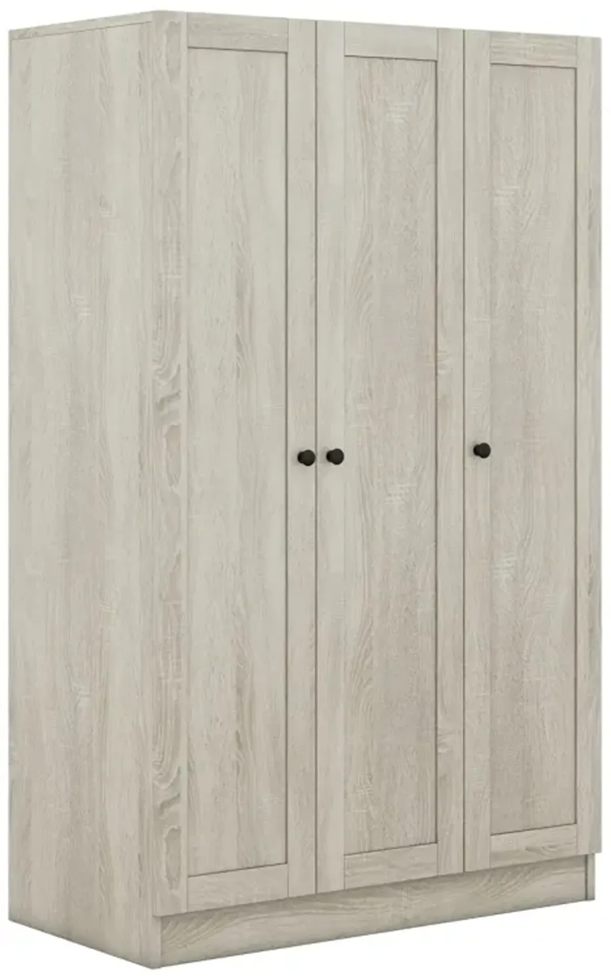 3-Door Shutter Wardrobe With Shelves