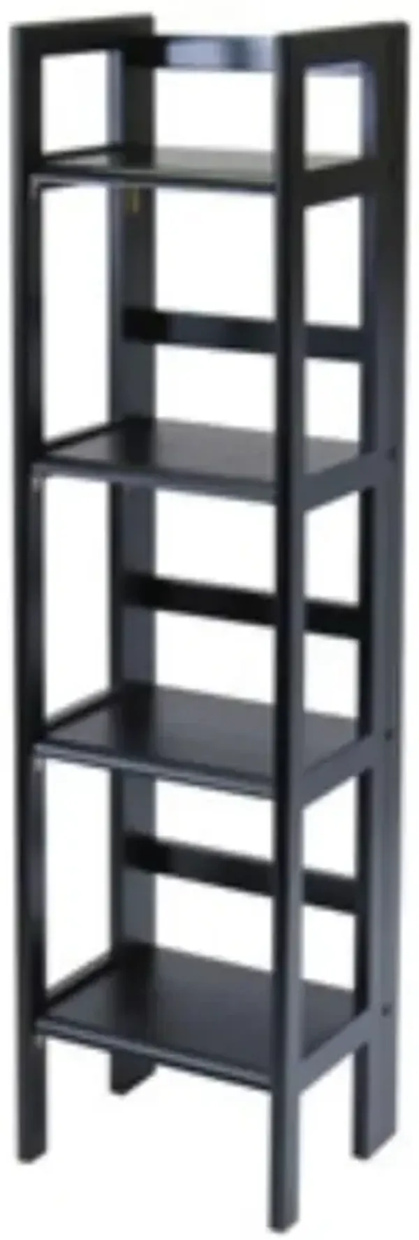 4-Tier Shelf Folding Shelving Unit Bookcase Storage Shelves Tower