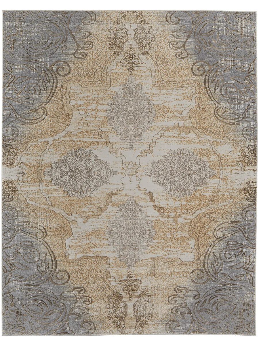 Celene 39L1F Silver/Tan/Gray 2'6" x 8' Rug