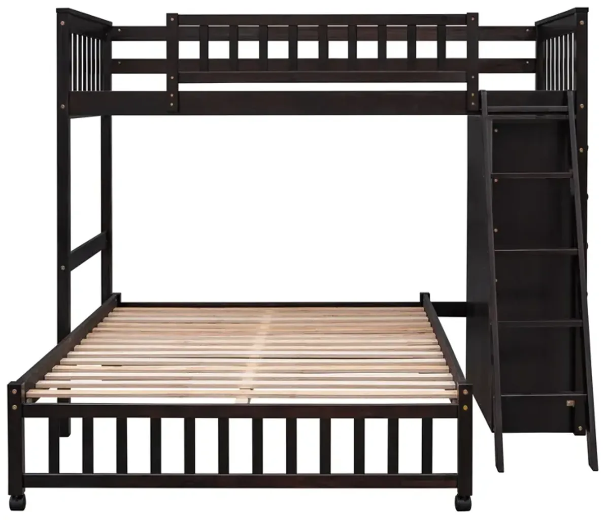 Merax Wooden Bunk Bed with 6 Drawers