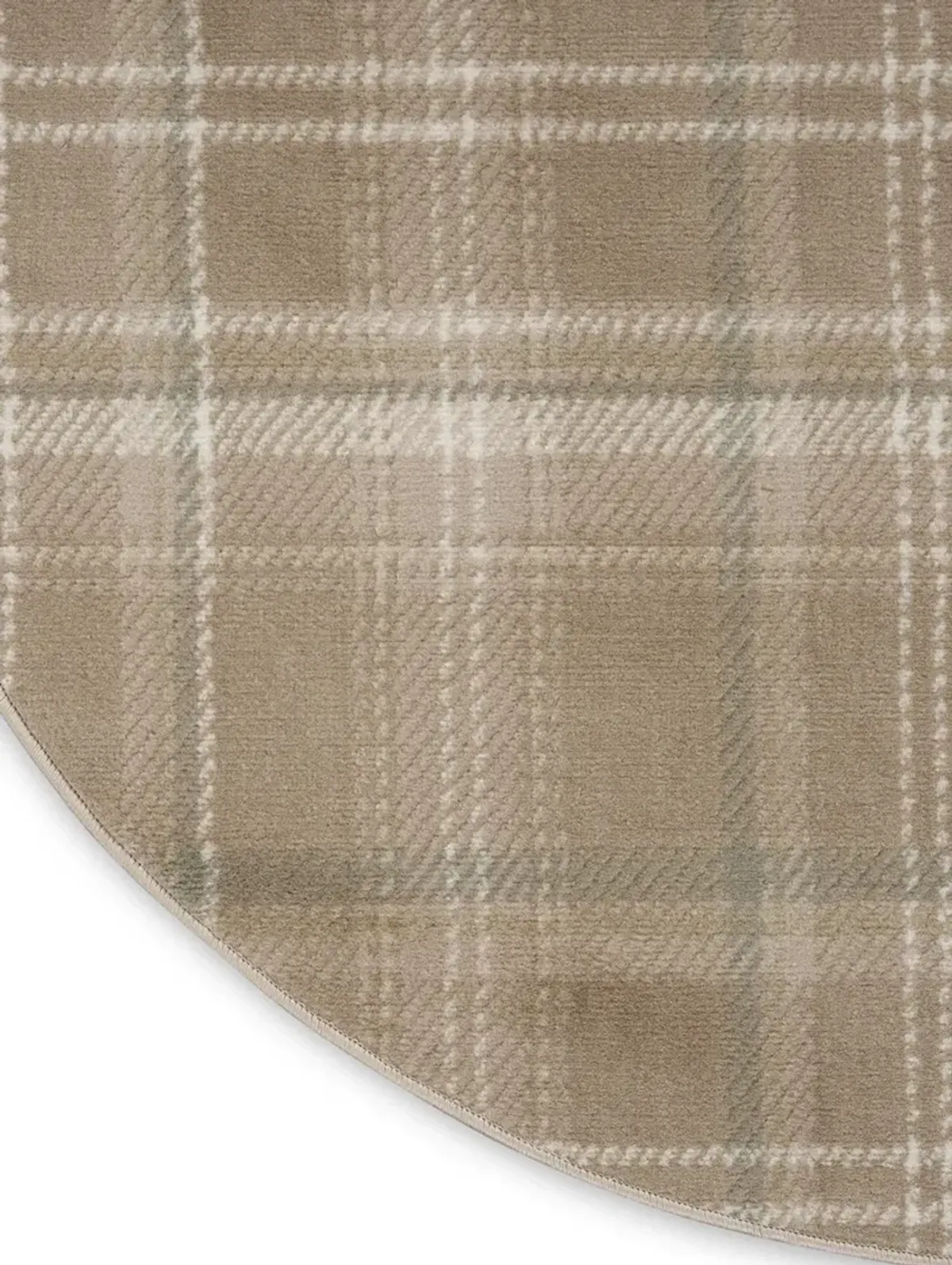 Grafix GRF03 Taupe 4' x Round Rug