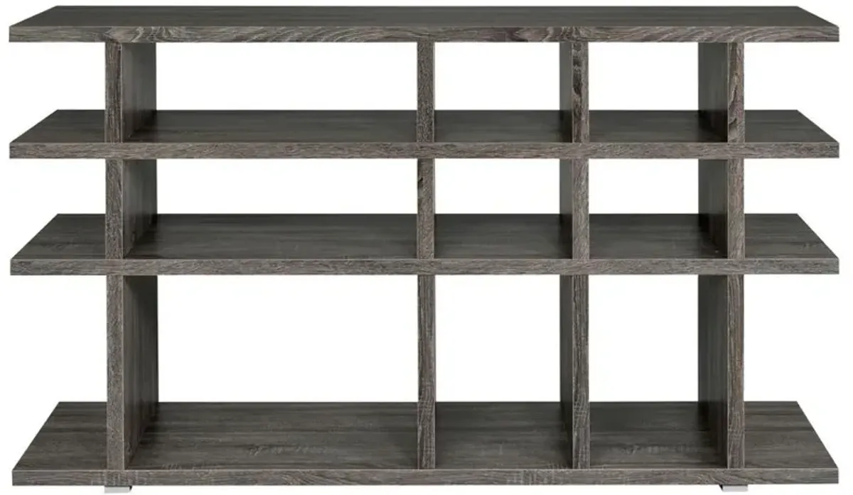 Santos 3-tier Bookcase Weathered Grey