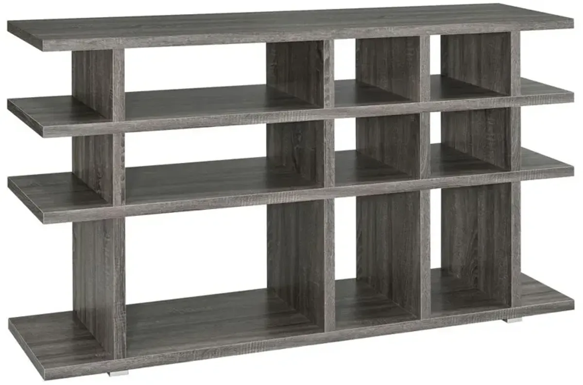 Santos 3-tier Bookcase Weathered Grey