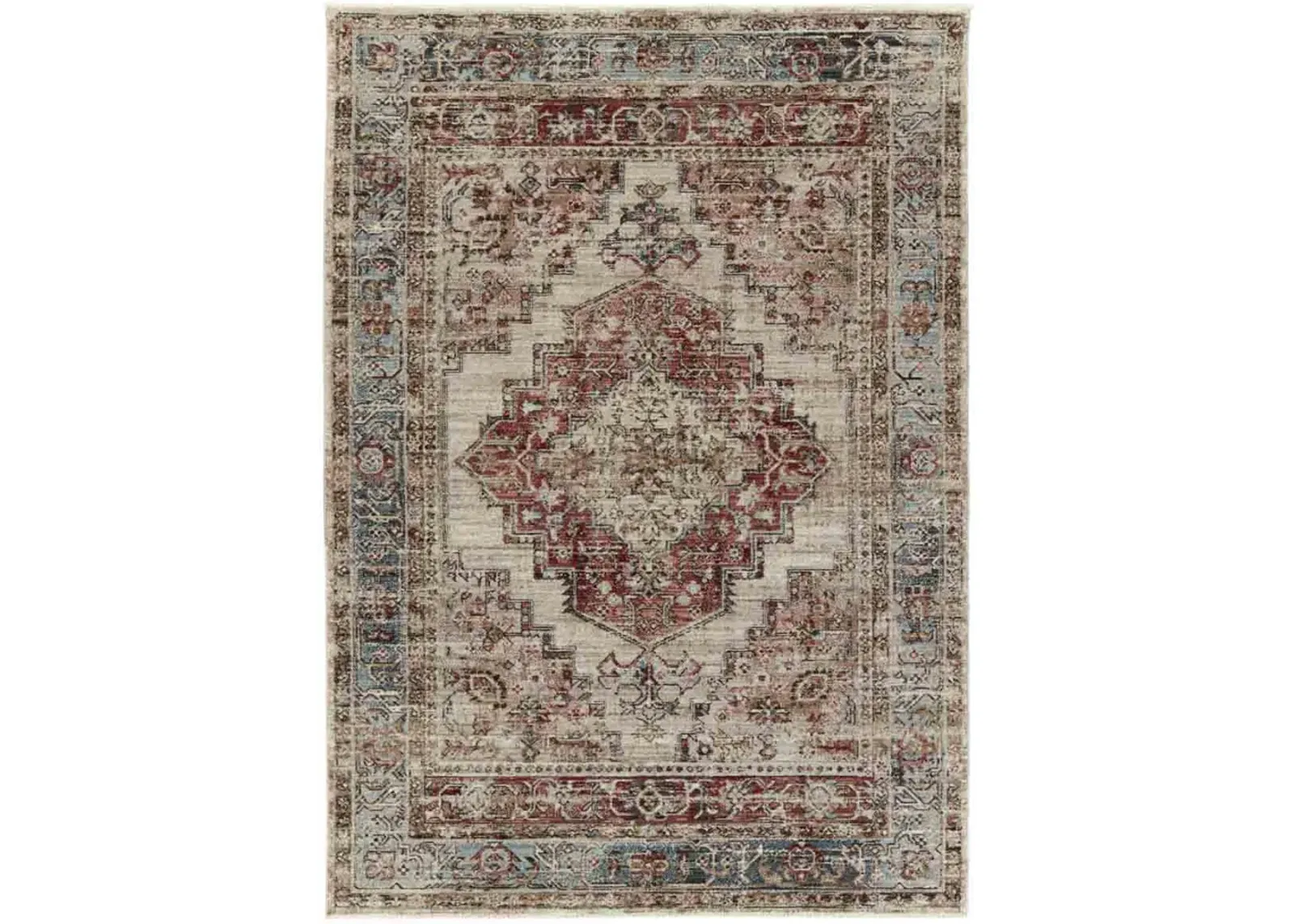 Leila Emory Red 2'6" x 8' Runner Rug