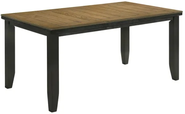 Woodlands 60-78 Inch Counter Height Dining Table, Extendable, Brown Wood - Benzara