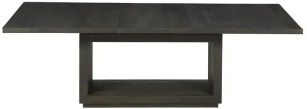 Jose 72-95 Inch Acacia Wood Dining Table, Open Plinth Base, Rustic Brown - Benzara