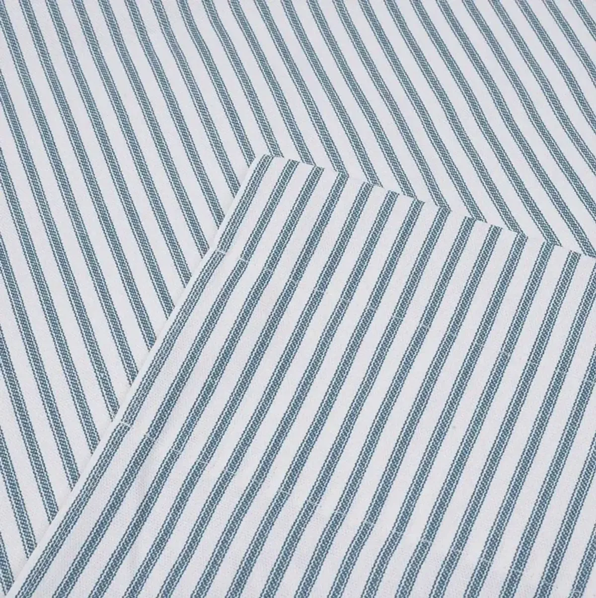 Ellis Curtain Plaza Classic Ticking Stripe Printed on Natural Ground 3" Rod Pocket Bradford Valance 58" x 15"