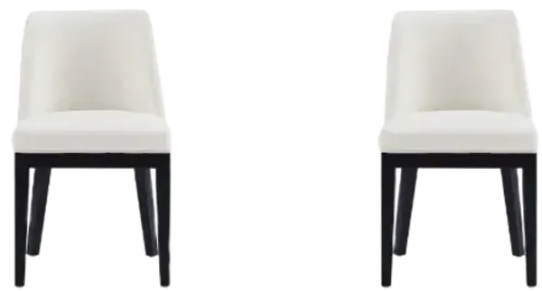 Gansevoort Cream Dining Chairs (Set of 2)