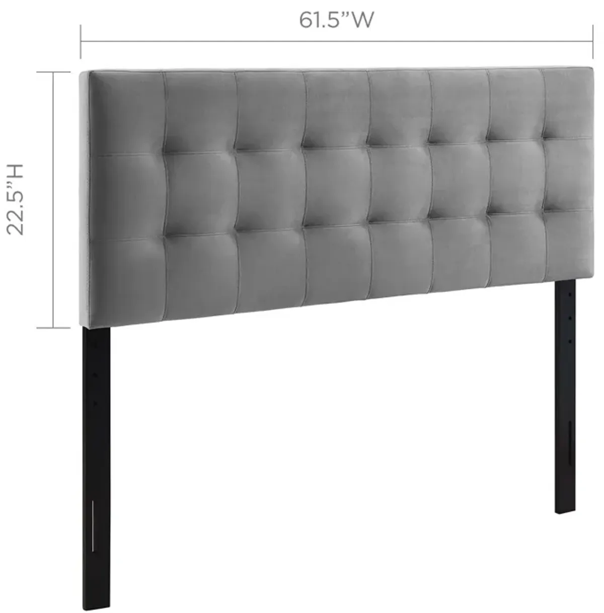 Modway - Lily Queen Biscuit Tufted Performance Velvet Headboard