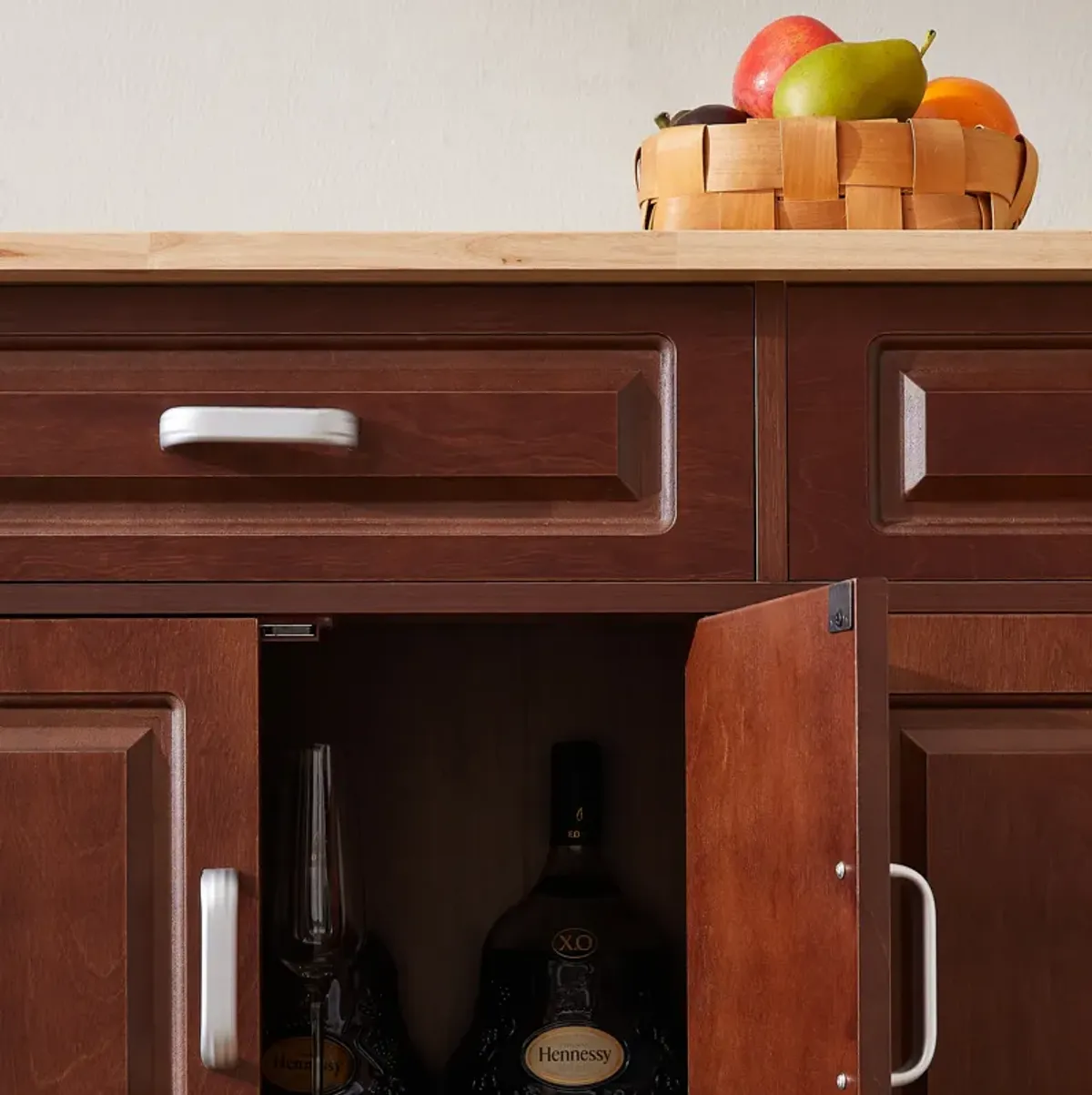 Streamdale Mobile Kitchen Island Cart With 2 drawers
