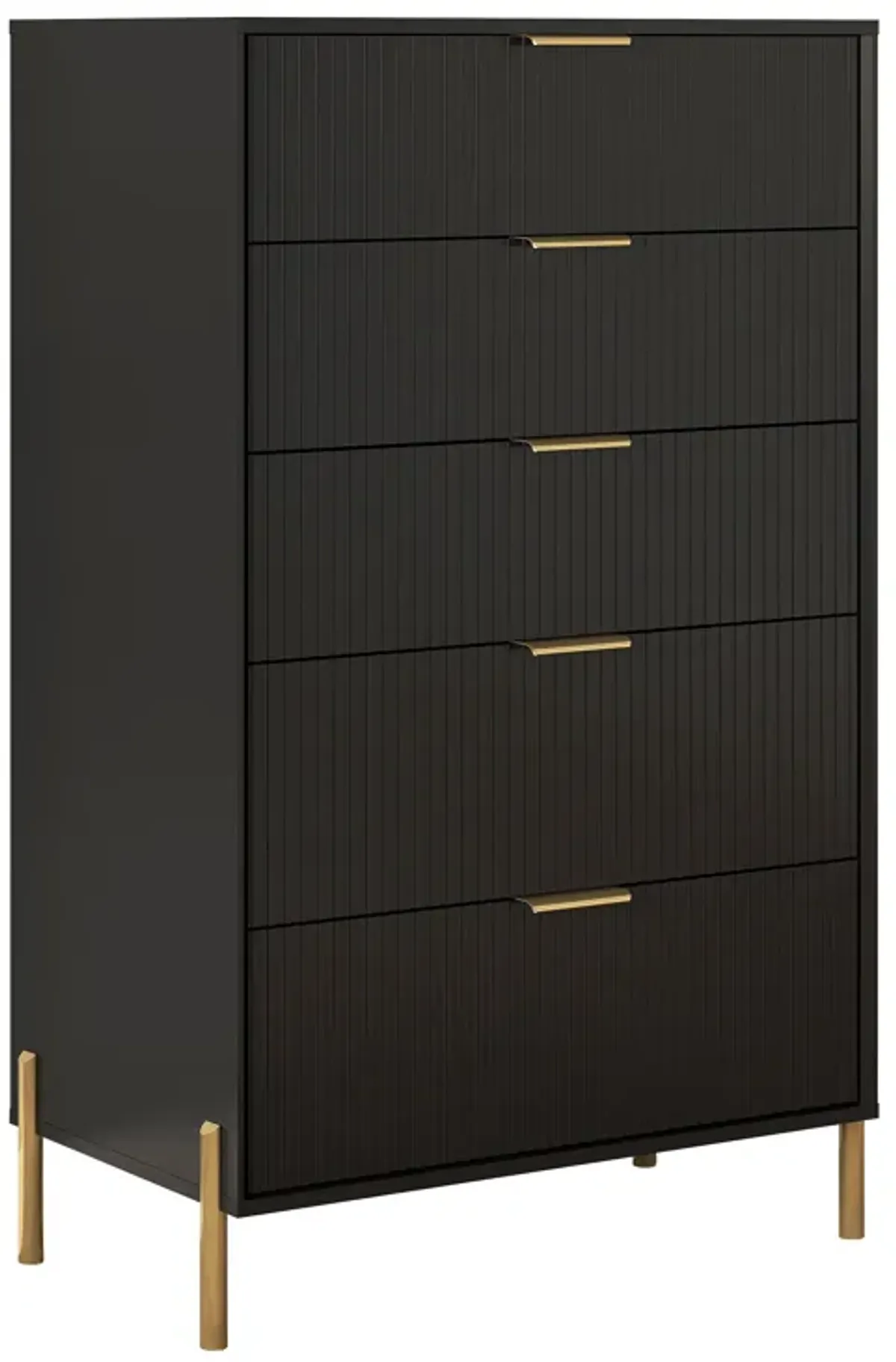 FESTIVO Modern 30" 5-Drawer Dresser Chest with Metal Handles