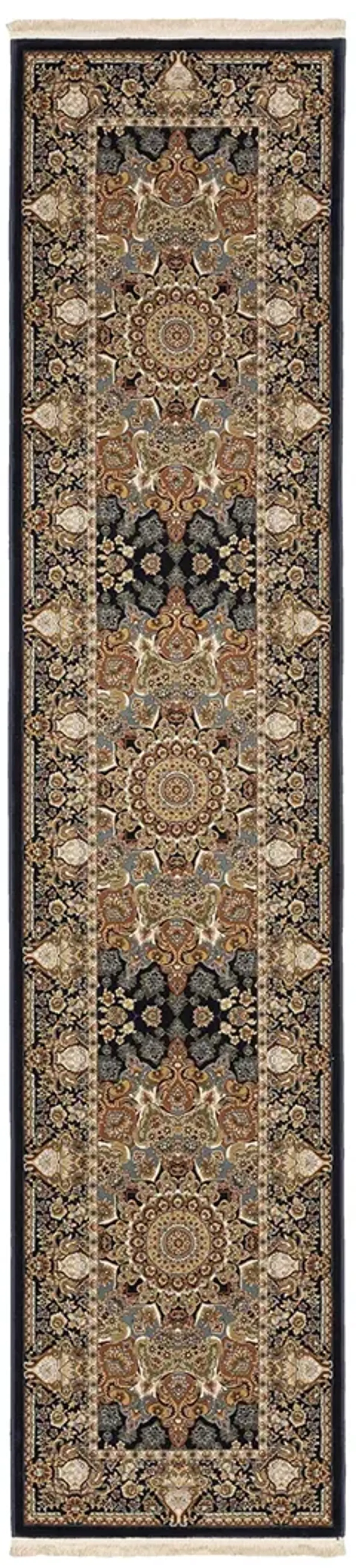 Masterpiece 2'3" x 10' Navy Rug