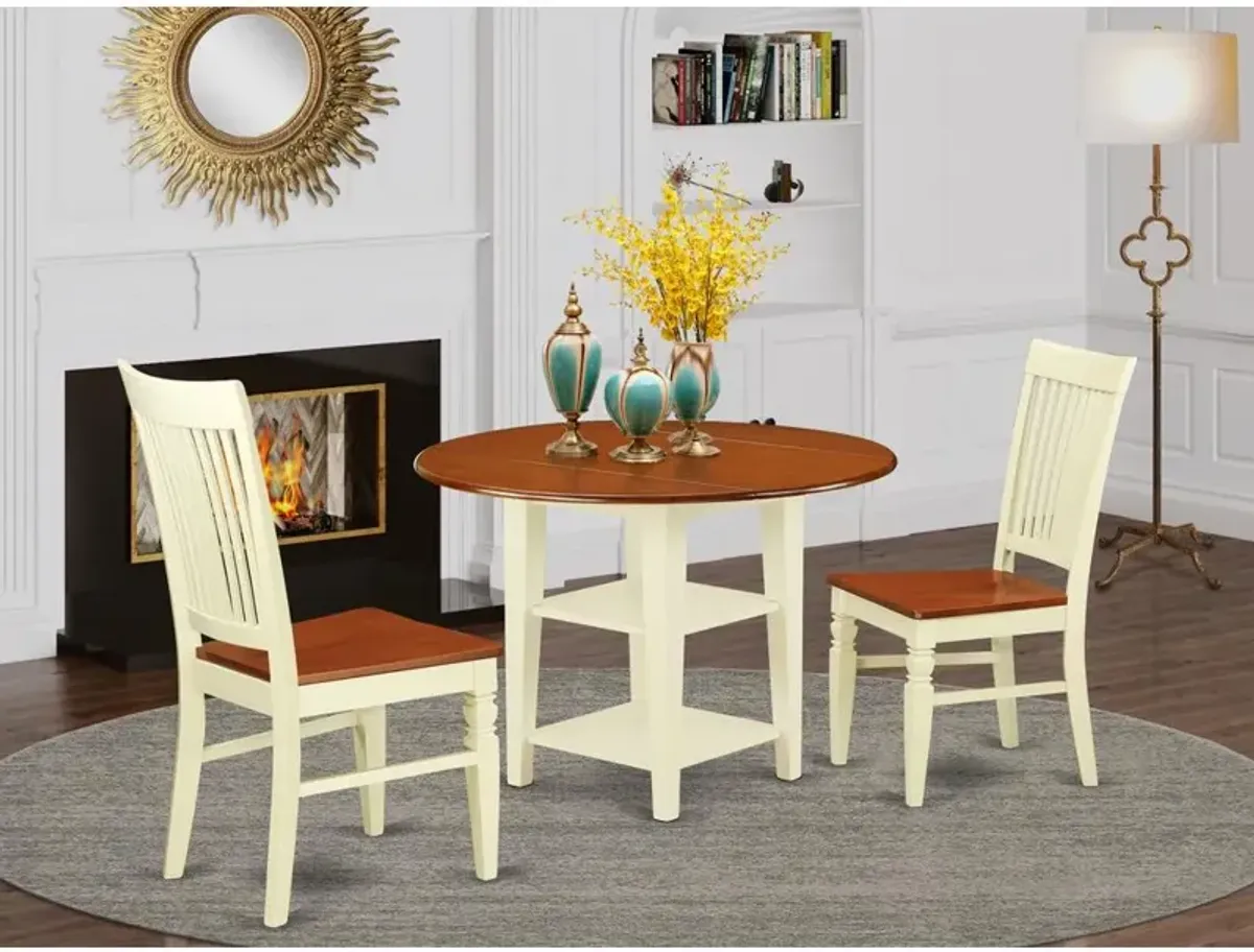 Dining Room Set Buttermilk & Cherry