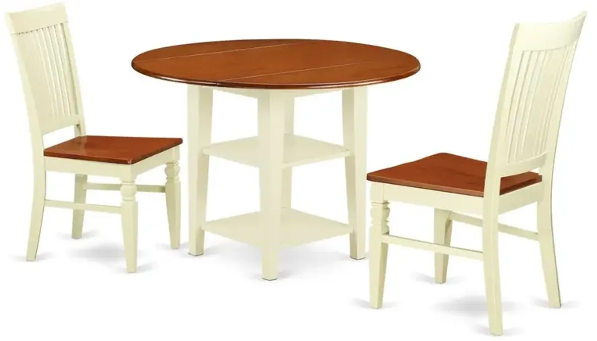 Dining Room Set Buttermilk & Cherry