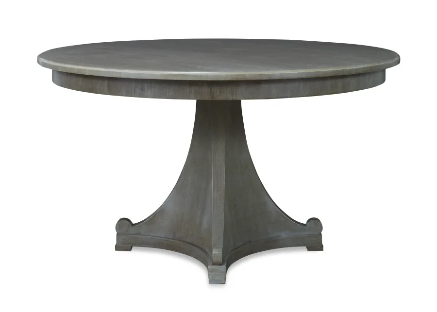 54" Quad-Pedestal Round Dining Table