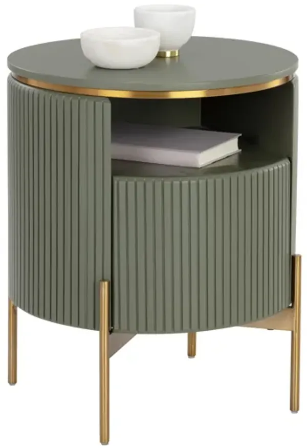 Paloma End Table - Sage Green