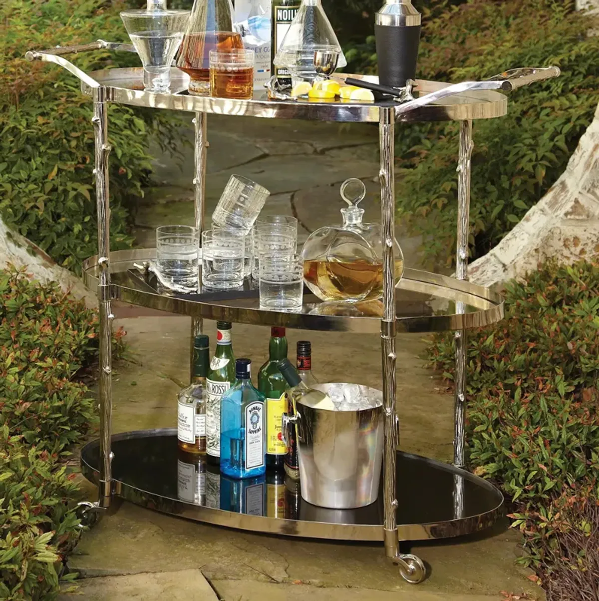 Arbor Bar Cart-Silver