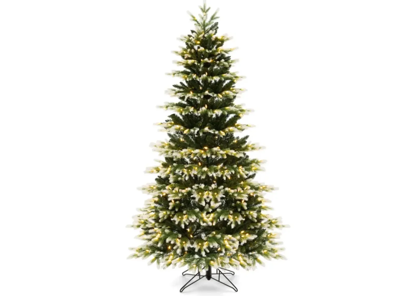 Hivvago 6/7 Feet Hinged Christmas Tree with 350/500 LED Lights Remote Control