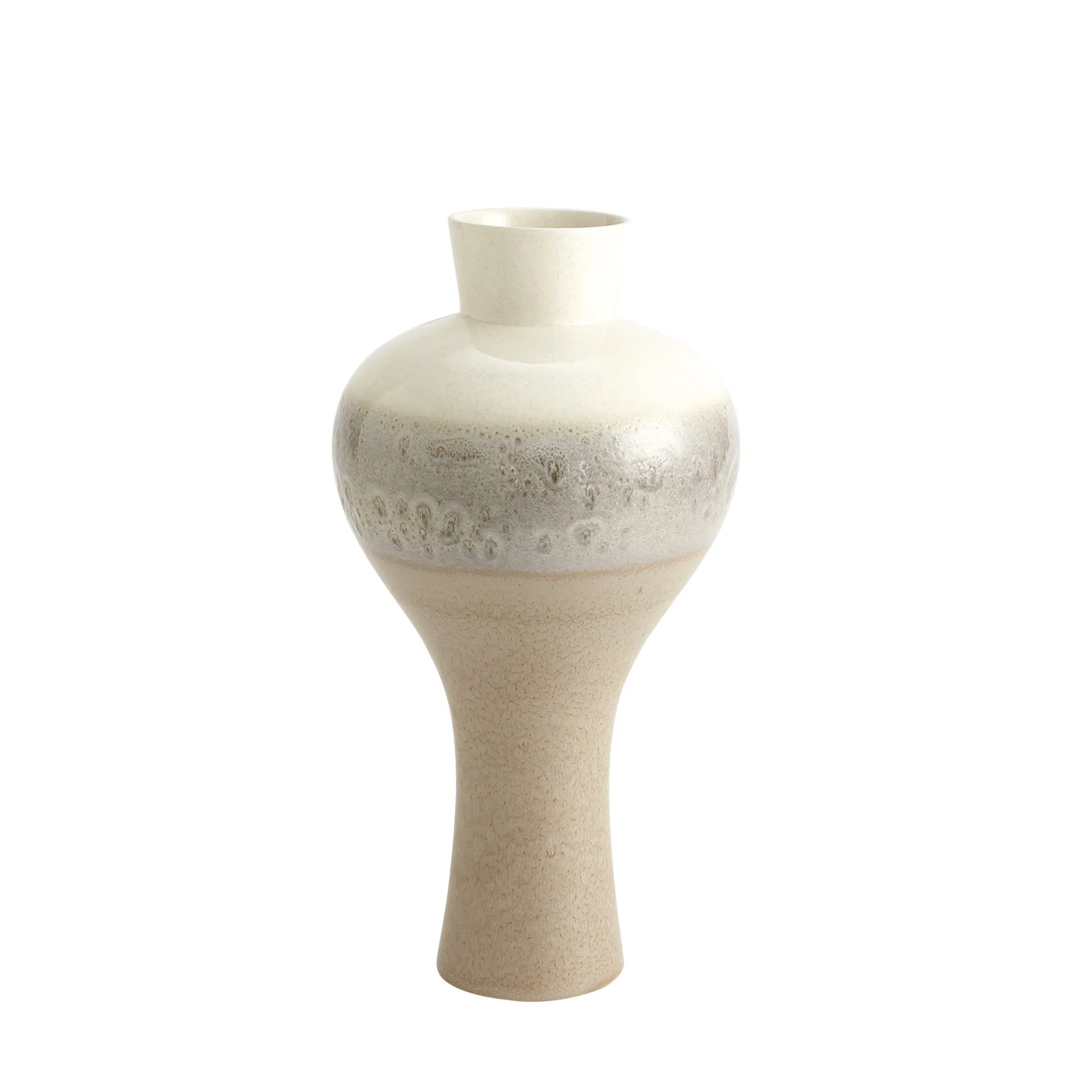 Cream Rises Swell Vase- Small