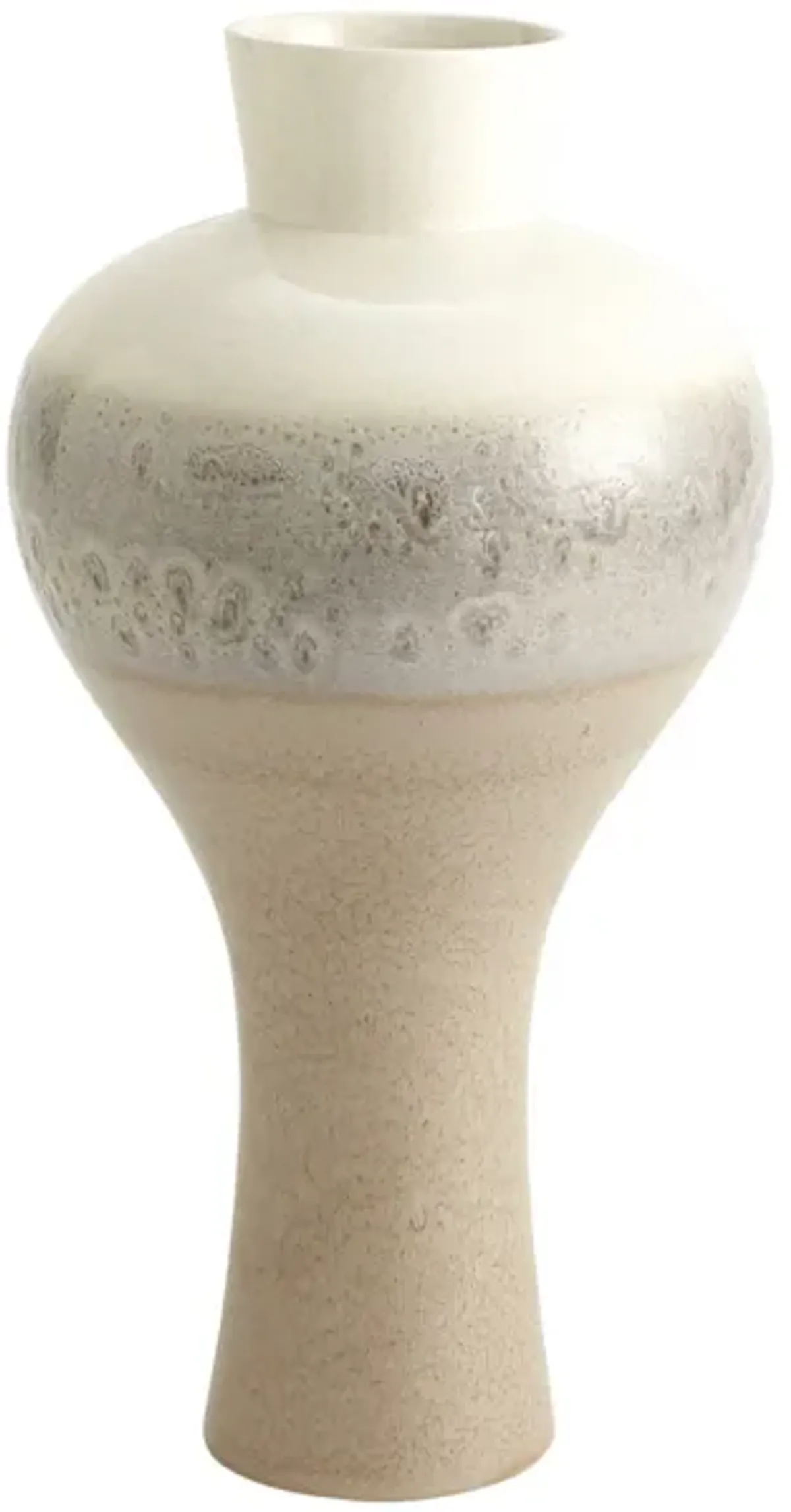 Cream Rises Swell Vase- Small