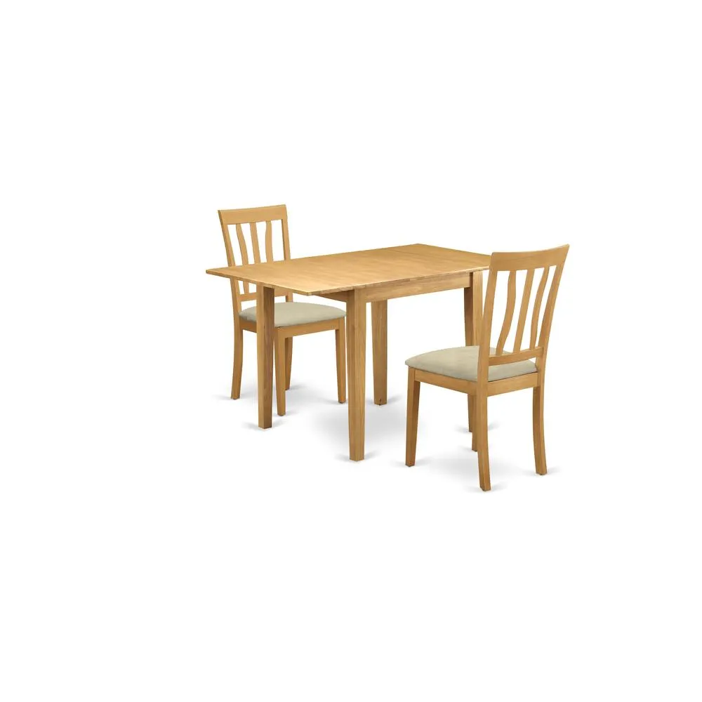 Dining Room Set Oak, NDAN3-OAK-C