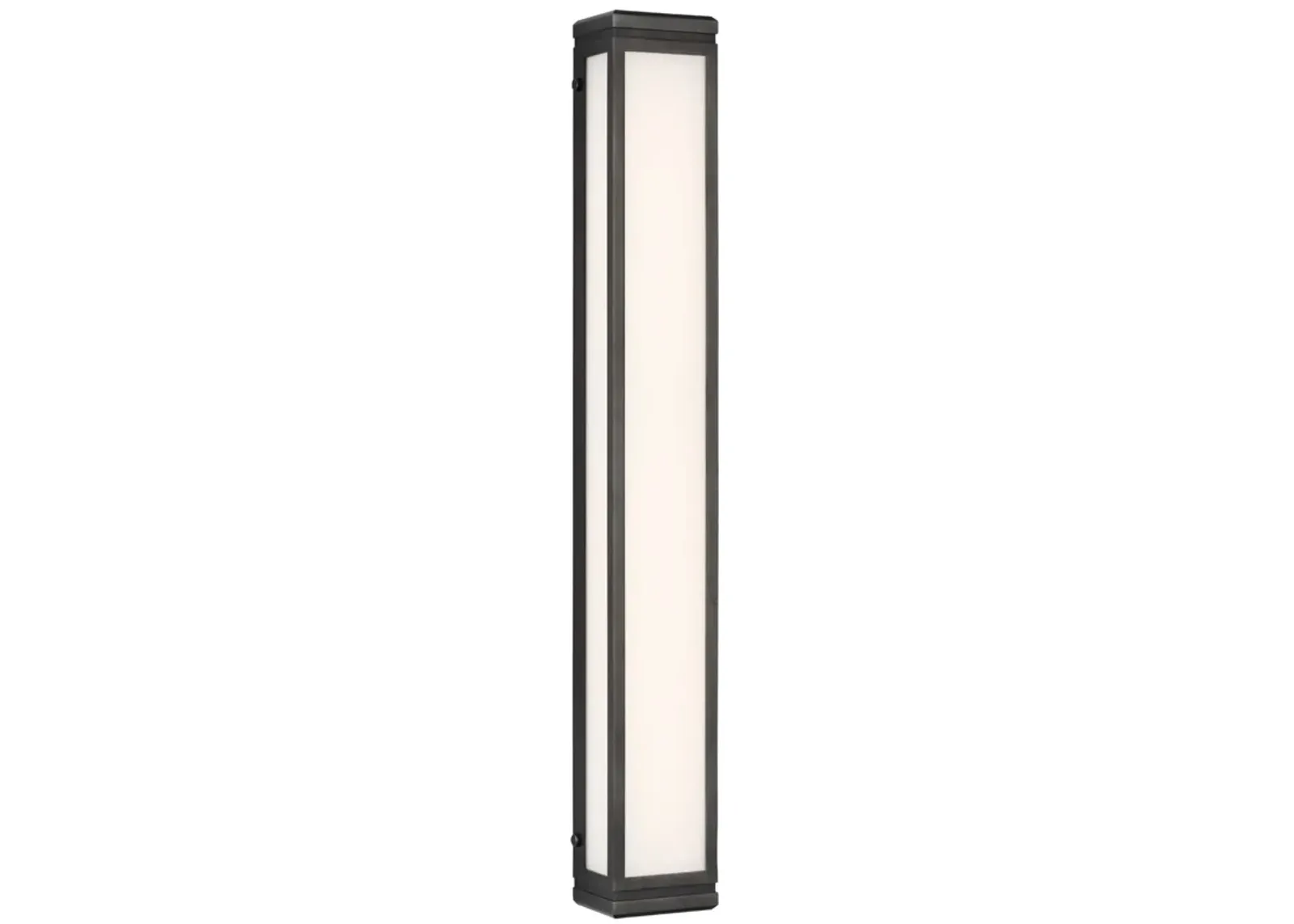 Hayles 34" Bath Light in Bronze with White Glass