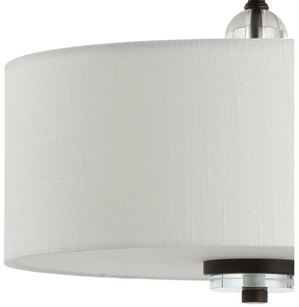 Marc Metal/Crystal LED Semi Flush Mount