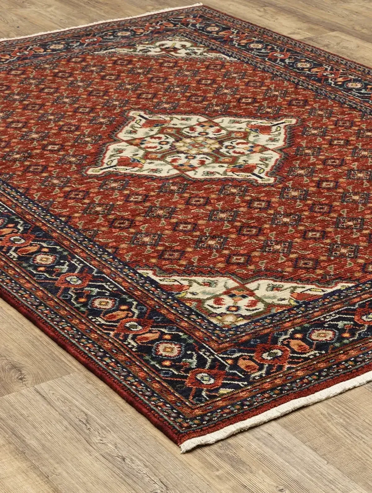 Lilihan 3'3" x 5' Red Rug