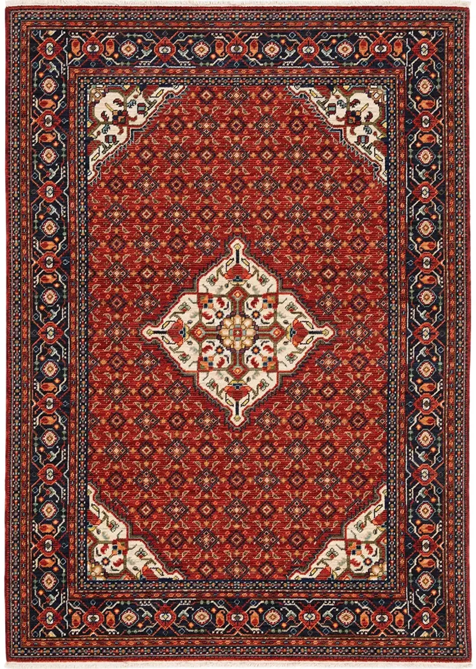 Lilihan 3'3" x 5' Red Rug