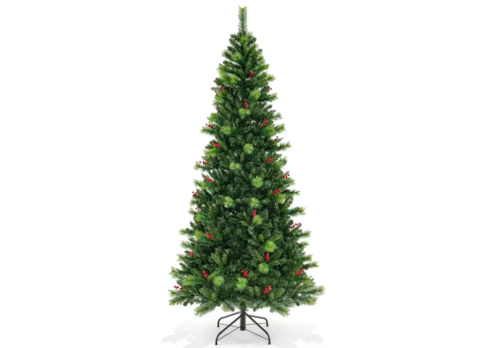 Pre-Lit Artificial Christmas Tree with 300/400/500 LED Lights-8 ft