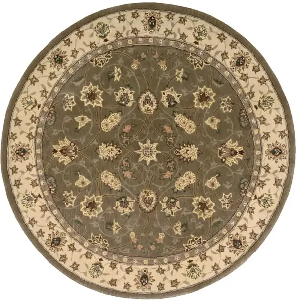 Nourison 2000 2003 Olive 4' x Round Rug