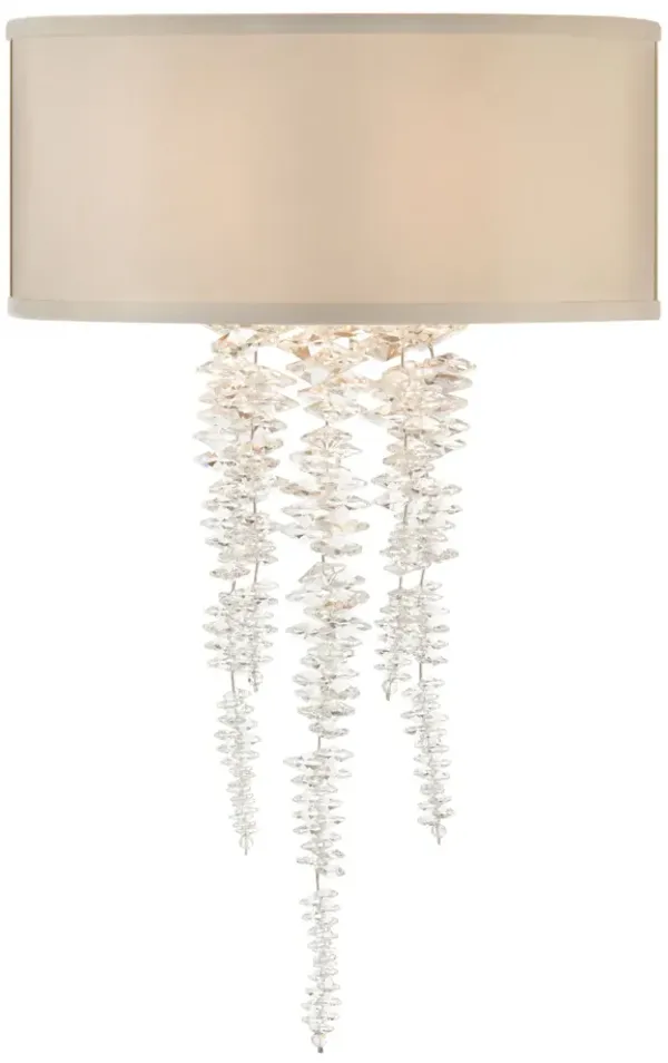 Cascading Crystal Waterfall One-Light Sconce