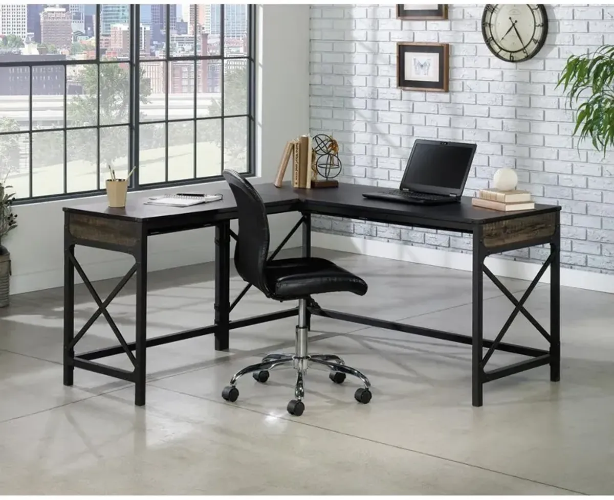 Sauder 36 Commercial Desk Return in Carbon Oak