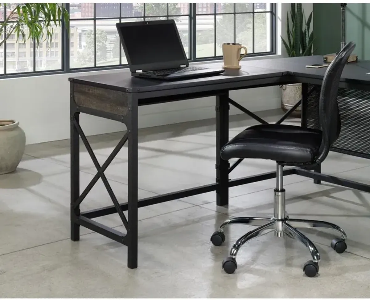 Sauder 36 Commercial Desk Return in Carbon Oak